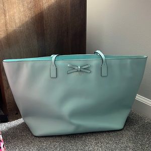 Used Blue Kate spade large tote purse